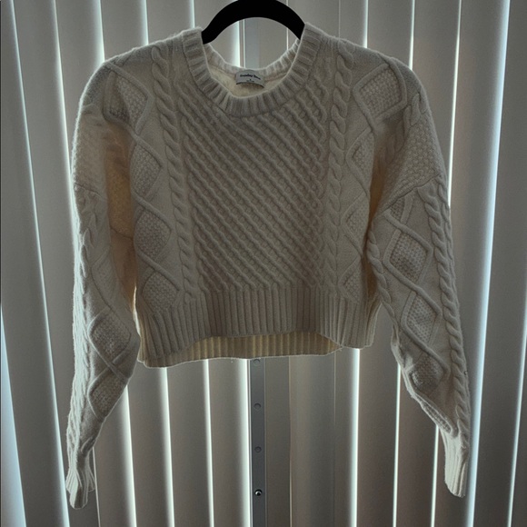 Sunday Best Sweaters - Sunday Best Cream Cable Knit Sweater
